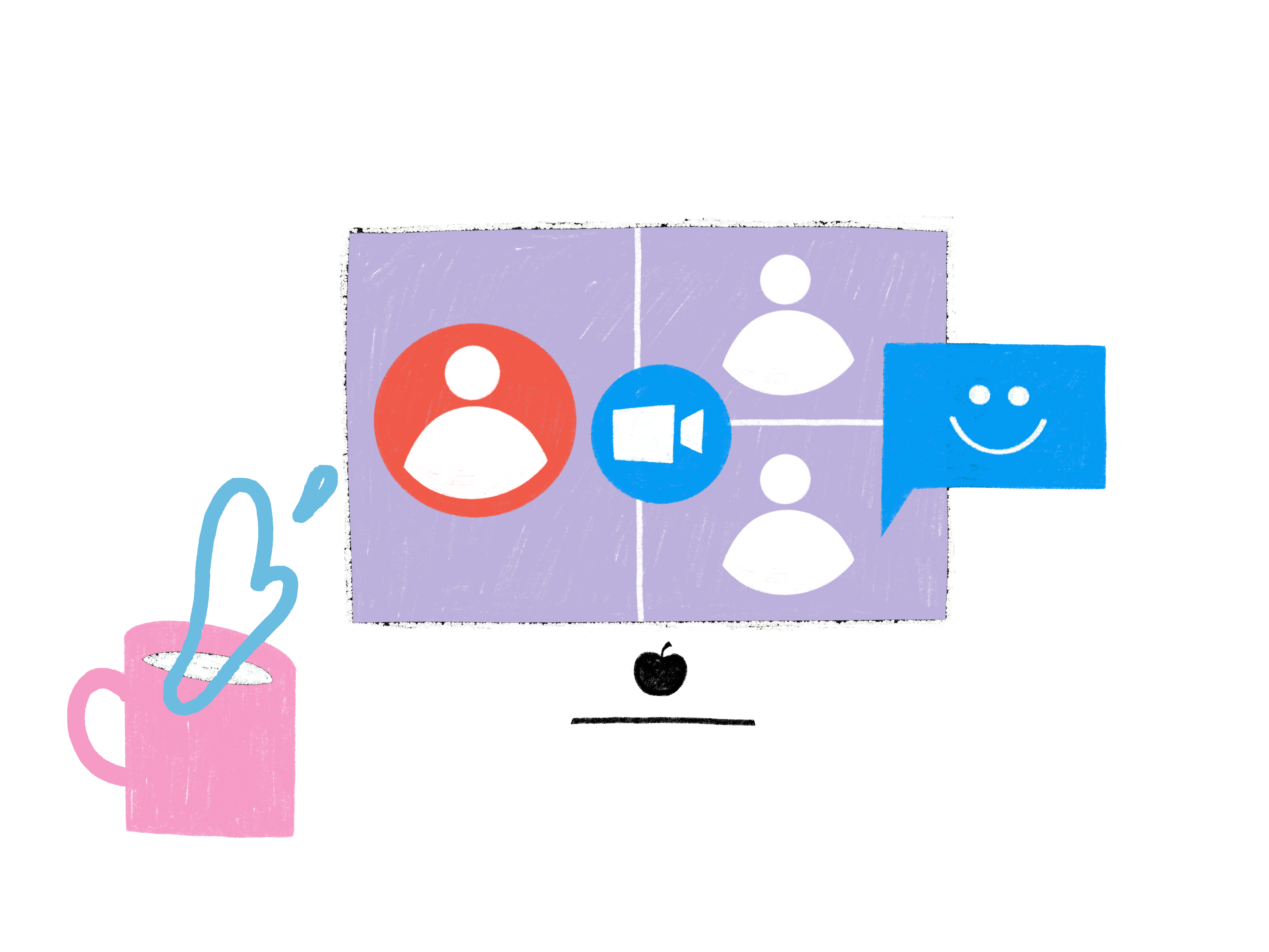 image of a virtual conference call