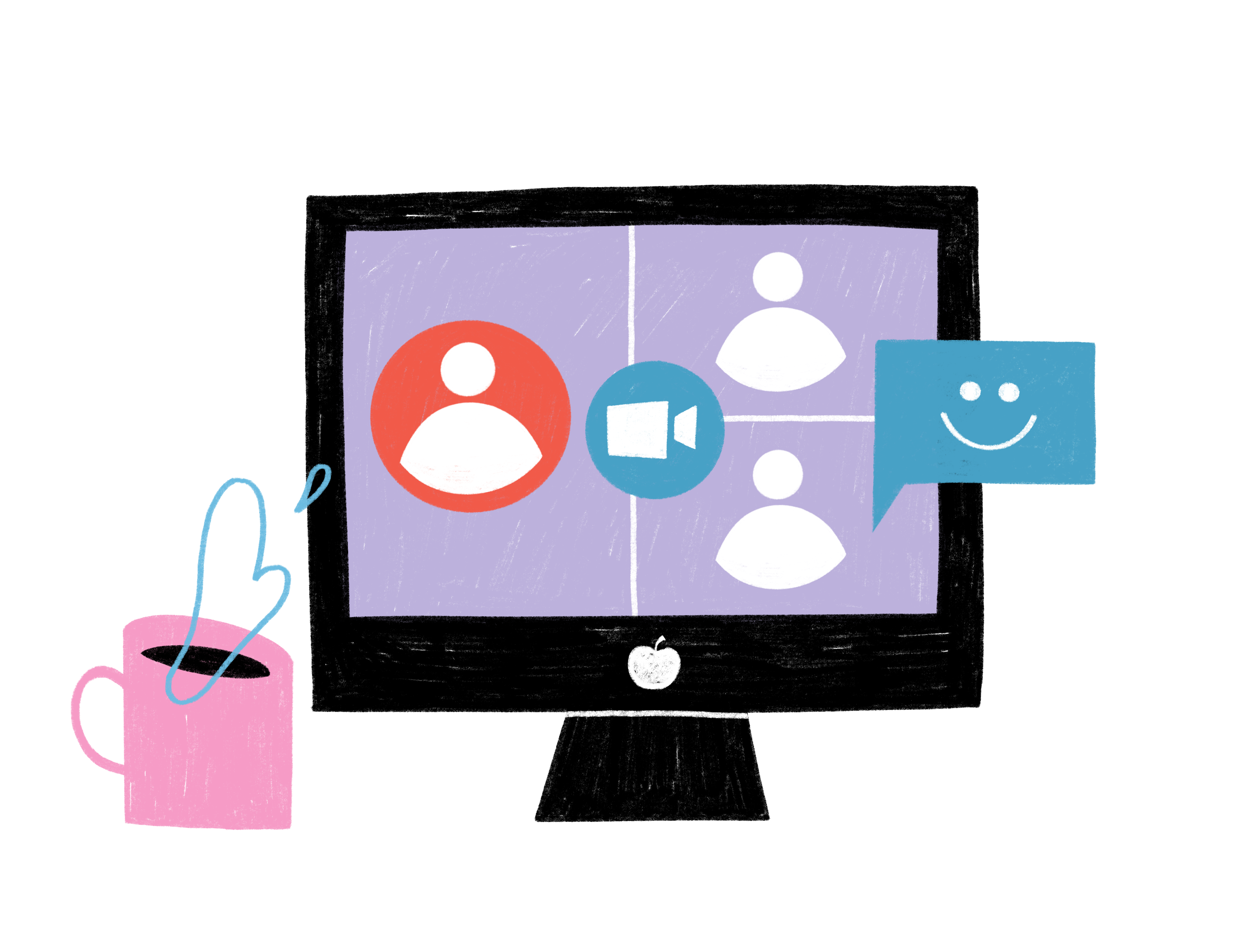 image of a virtual conference call