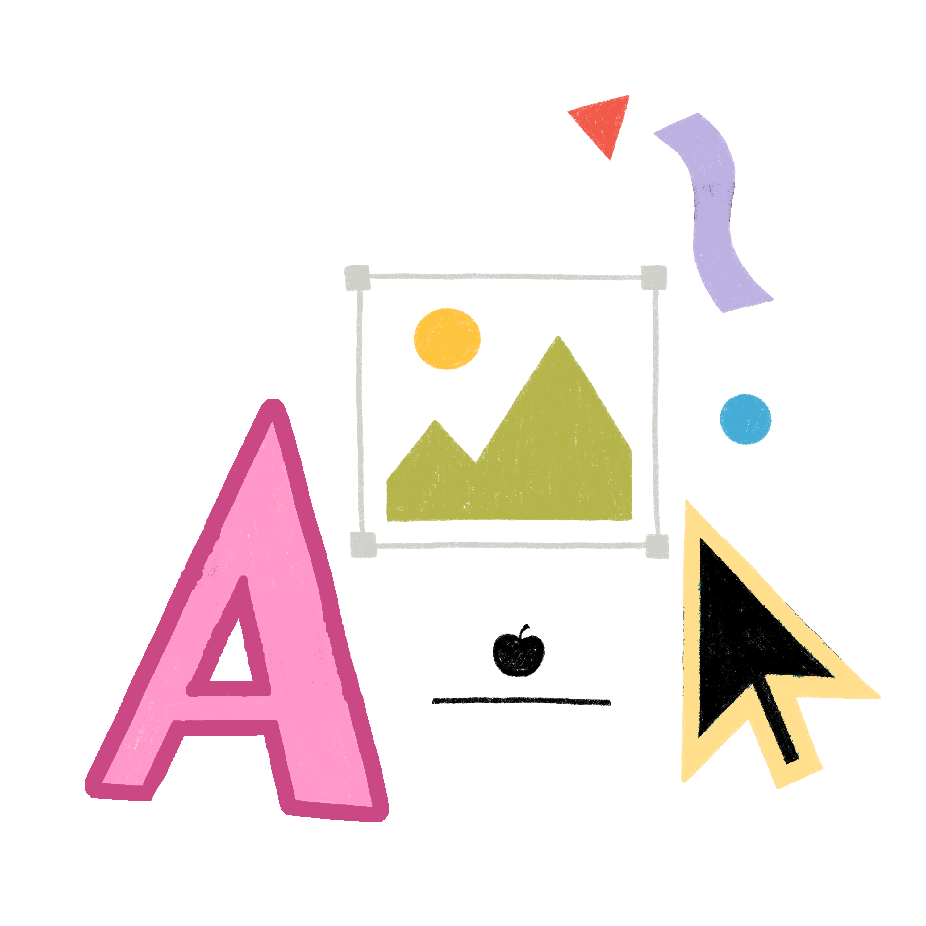 image of a computer and graphics