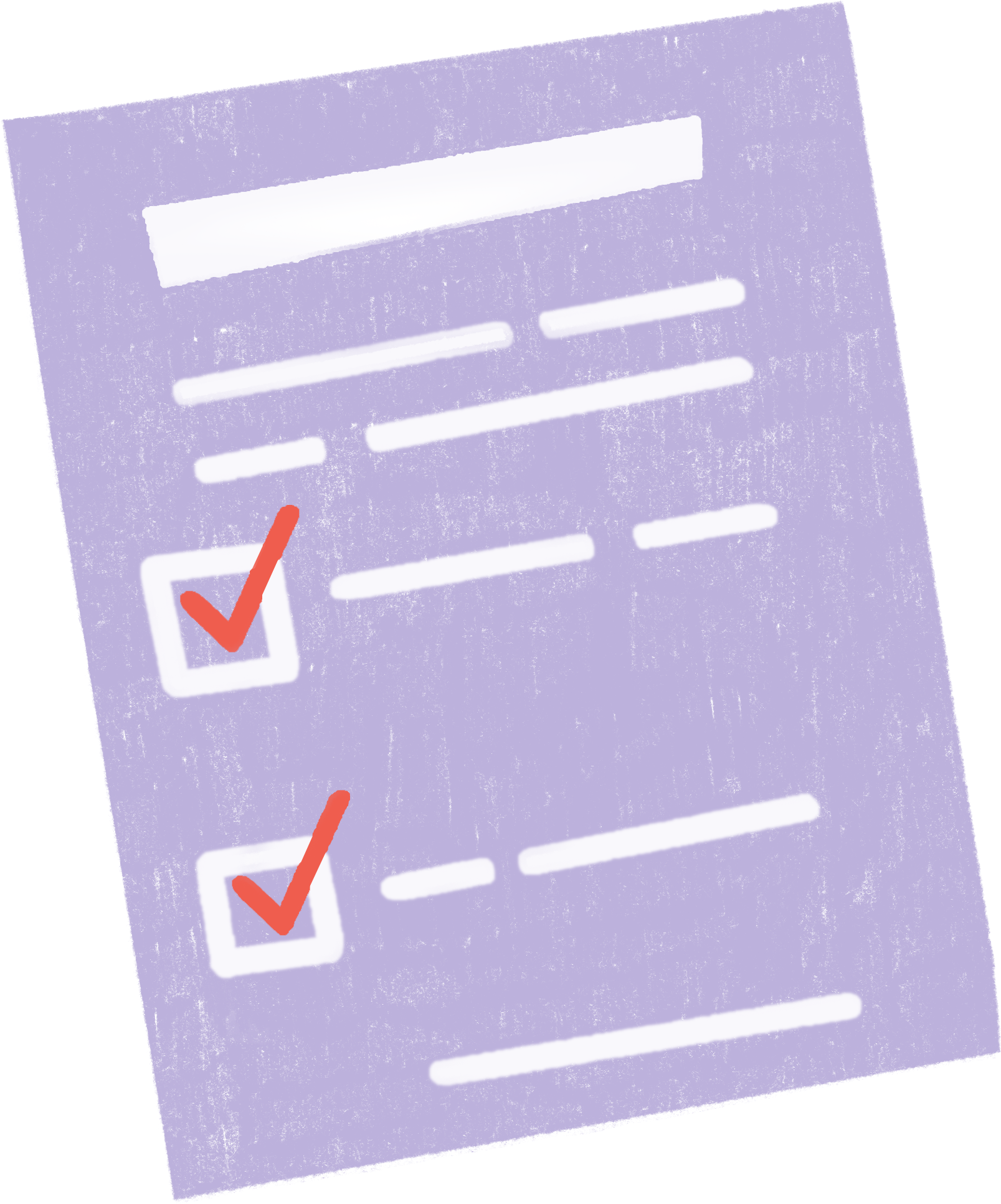 image of a questionnaire sheet