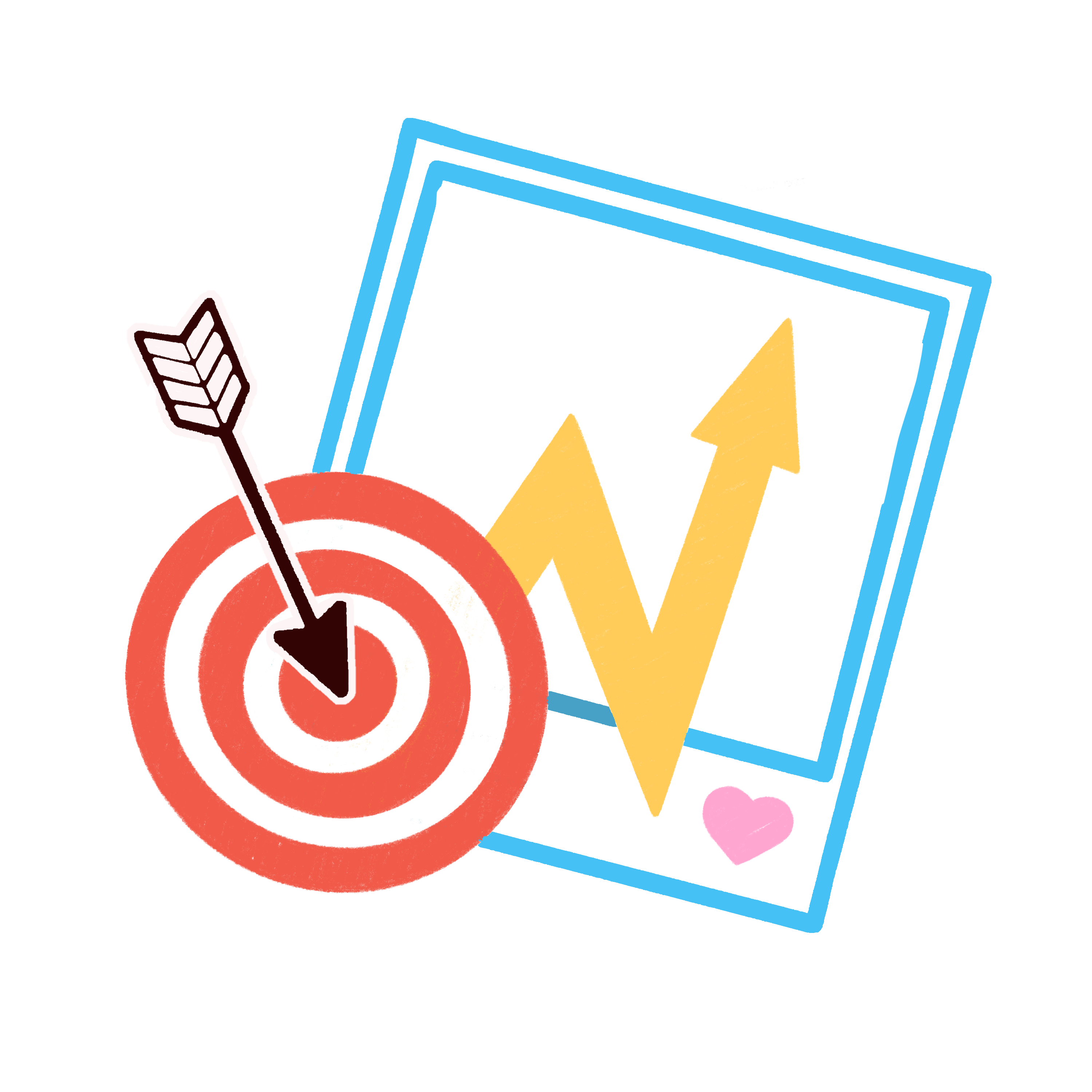 image of social media stats rising